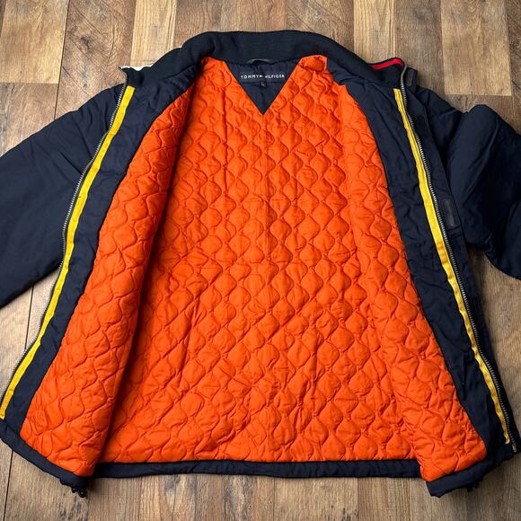 Vintage Tommy Hilfiger Jacket Men's Large Blue Waterproof Expedition Hiking 5303 - Picture 4 of 16